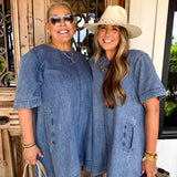 Callie Denim Mini Dress