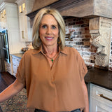 Camel Aimee Blouse