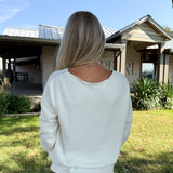 Champagne Please Slit Sweater