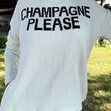 Champagne Please Slit Sweater