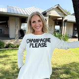 Champagne Please Slit Sweater