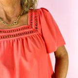 Coral Heidi Top
