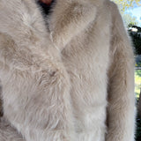 Cream Fur Collar Coat