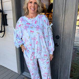 Cherry Claus Velour Jogger Pajama Set