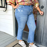Deutz High Rise Crop Flare Jeans - Curvy