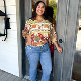 Deutz High Rise Crop Flare Jeans - Curvy