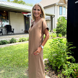Draped Midi Dress