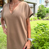 Draped Midi Dress