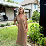 Draped Midi Dress
