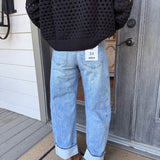 Dusty Sky Barrel Jeans