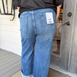 Every Bleu Super High Rise Wide Cuffed Leg Jeans- Curvy