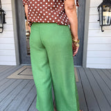 Fern Tweed Pleated Pants