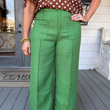 Fern Tweed Pleated Pants