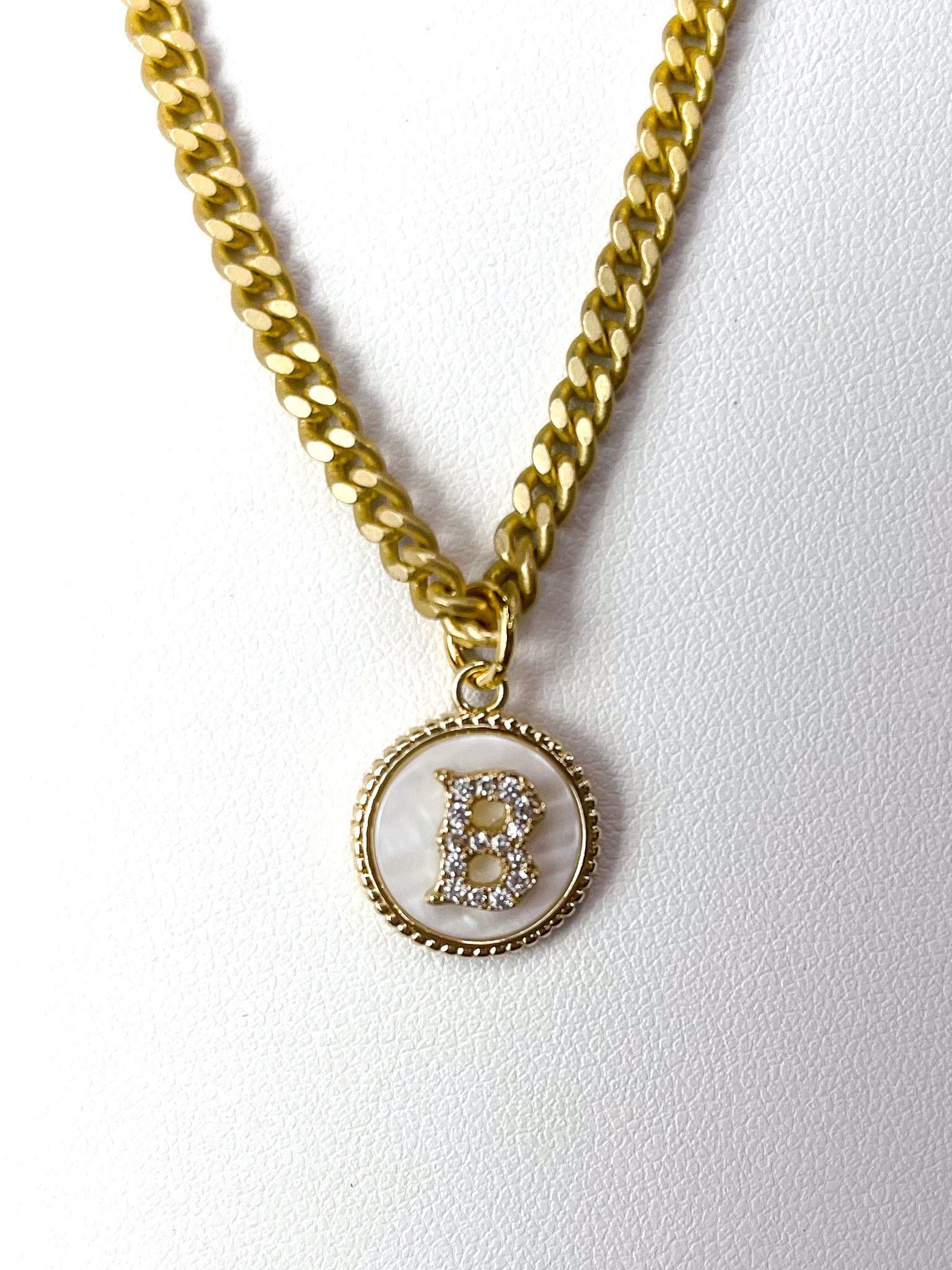 Curb Monogram Necklace