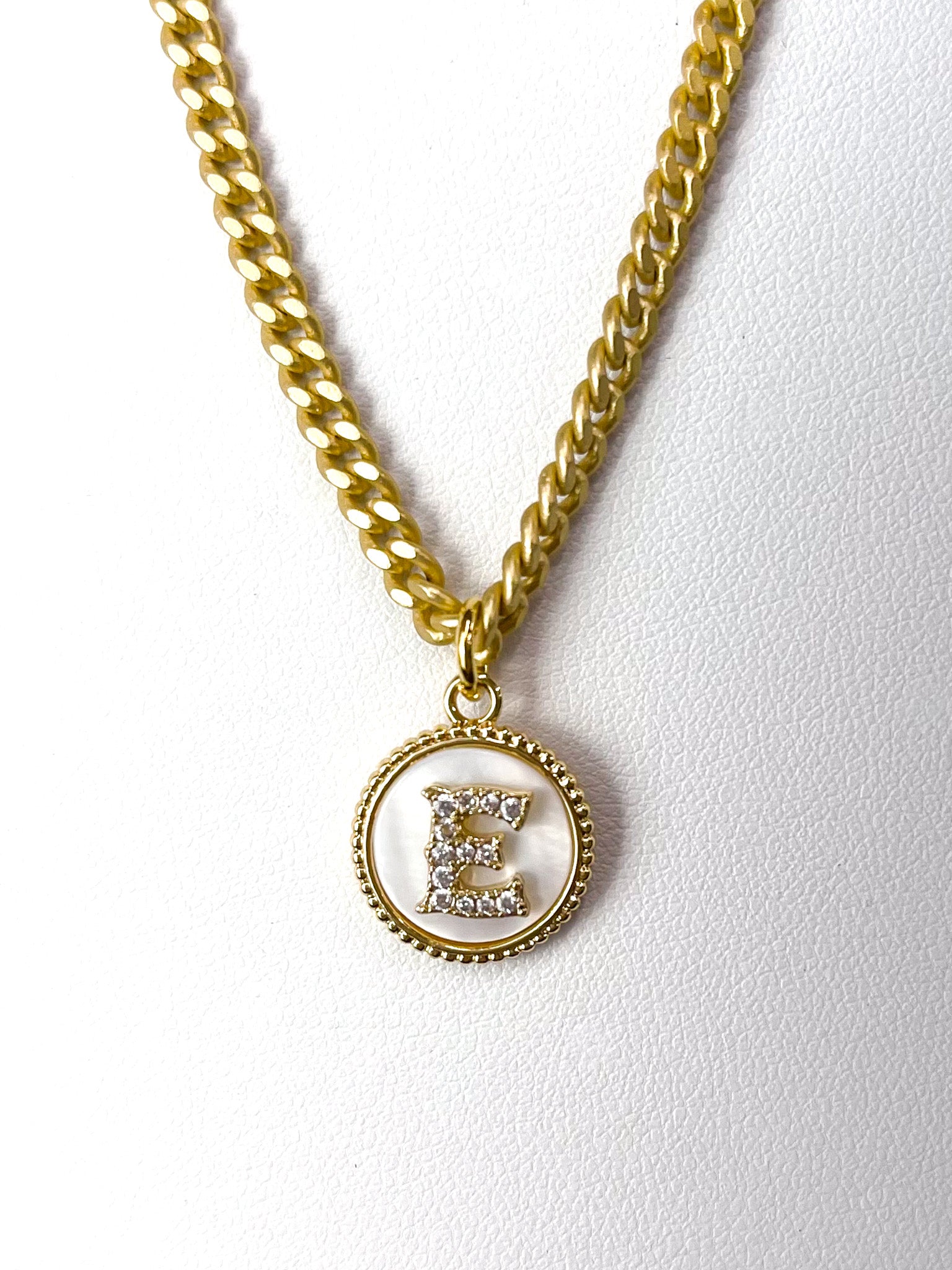 Curb Monogram Necklace