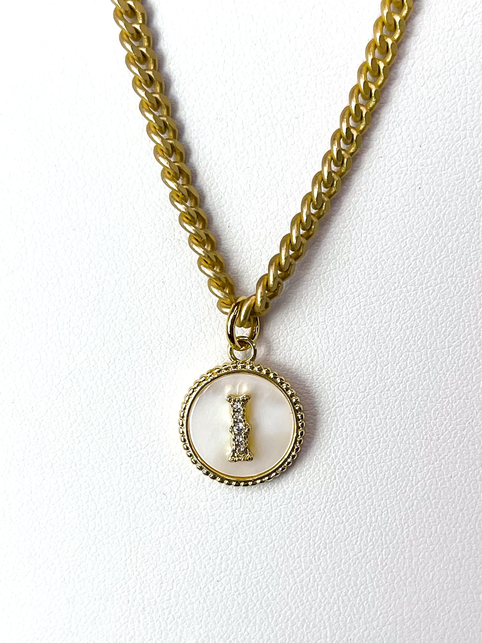 Curb Monogram Necklace