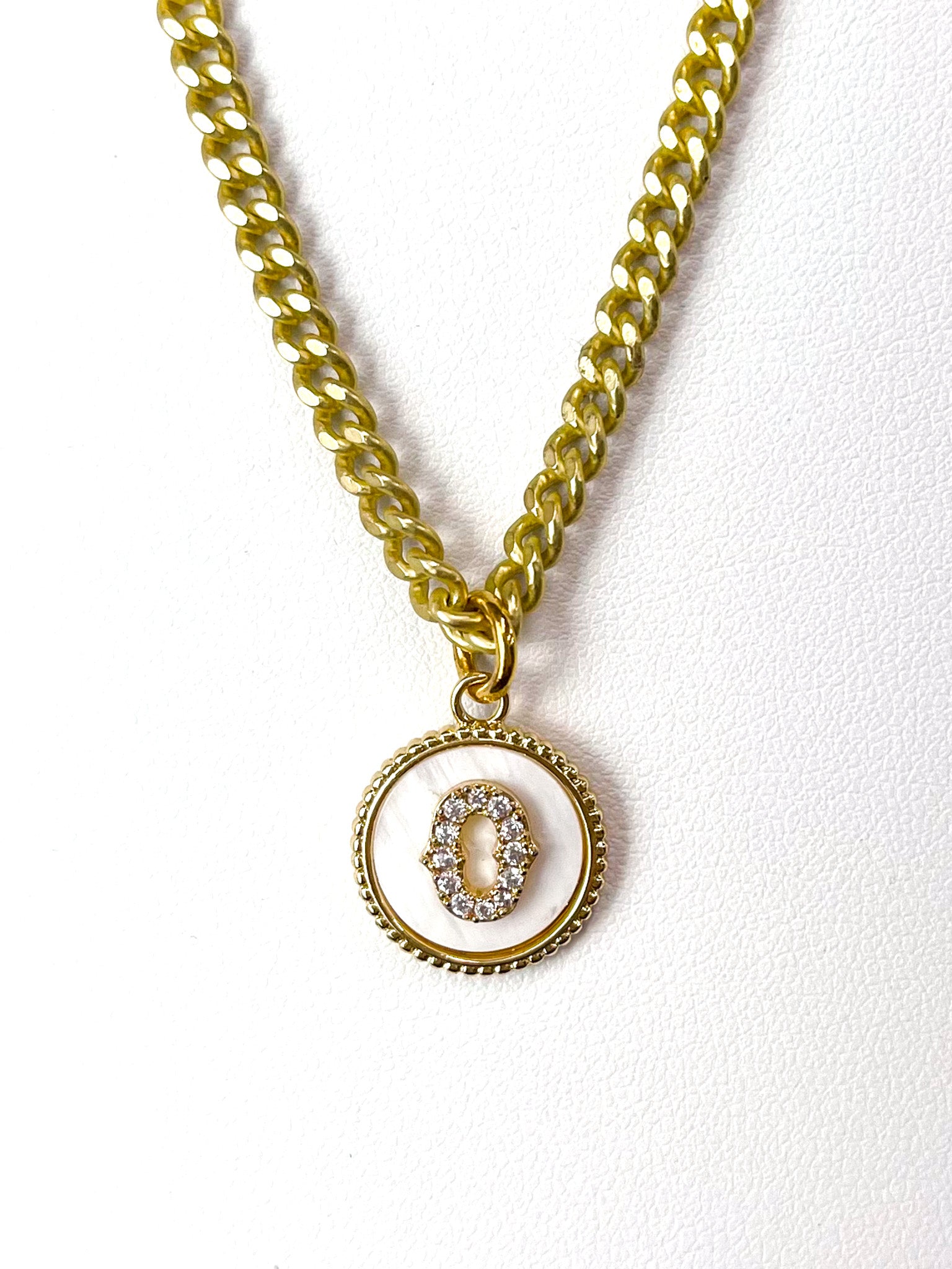 Curb Monogram Necklace