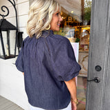 Gabbi Denim Blouse