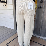 Grey Dawn Straight Striped Jeans