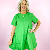 Green Hallie Mini Dress
