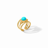 Turquoise Blue Hydra Ring