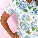 Hydrangeas Short Sleeve PJ Set
