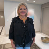 Cierra Chiffon Blouse - Curvy
