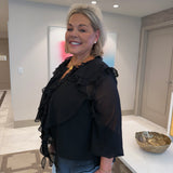 Cierra Chiffon Blouse - Curvy