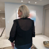Cierra Chiffon Blouse - Curvy