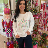 Brooke Holly Jolly Corded Sweatshirt