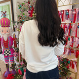 Brooke Holly Jolly Corded Sweatshirt