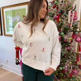 Skiers with Pearls Sweatshirt