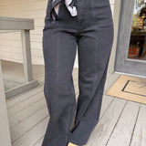 High Rise Seamed Trouser