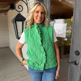 Green Harvest Corduroy Vest