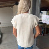 Josie Pumpkin Sleeveless Sweater