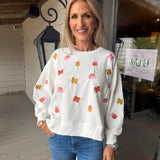 Pumpkin Bow Millie Sweatshirt