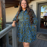 Retra Floral Mini Dress - Cruvy