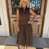 Chocolate Maddie Midi Dress