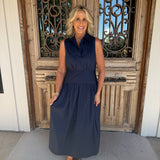 Navy Maddie Midi Dress