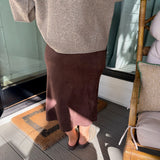 Corrine Maxi Suede Skirt