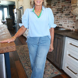 Light Blue Jessica Top