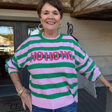 Ho Ho Ho Scalloped Sweater