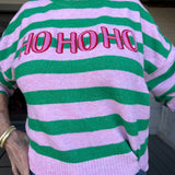 Ho Ho Ho Scalloped Sweater