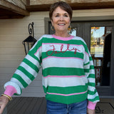 Jolly Striped Relaxed Sweater