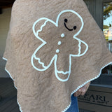 Gingerbread Blanket Knit Cape