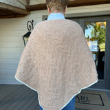 Gingerbread Blanket Knit Cape