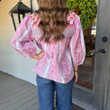 Floral V-Neck Top