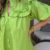 Libby Green Apple Mini Dress