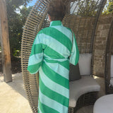 Coco Aqua-Green Stripe Maxi