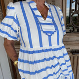 Bonnie Blue Stripe Maxi Dress